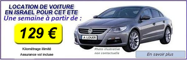 Location de voiture en Israël
